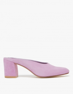 Maryam Mule in Lavender Suede