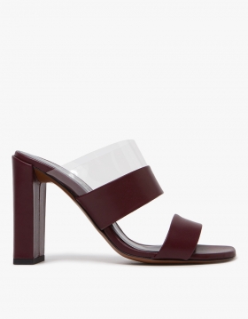 Heel in Burgundy/Transparent