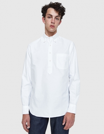 White Oxford L/S Popover