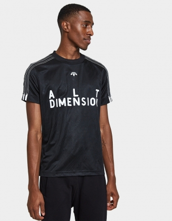 AW Soccer Jersey II in Black/White