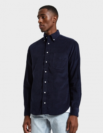 Corduroy Shirt in Navy