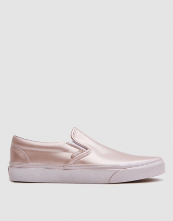 Classic Slip On in Metallic Rose Gold