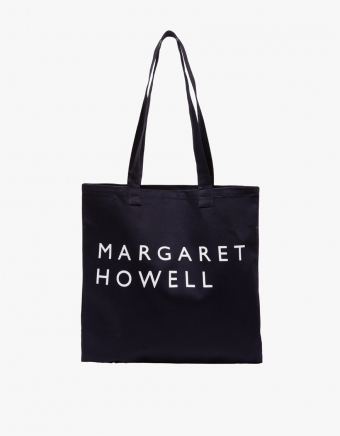 Logo Bag Cotton Drill in Navy