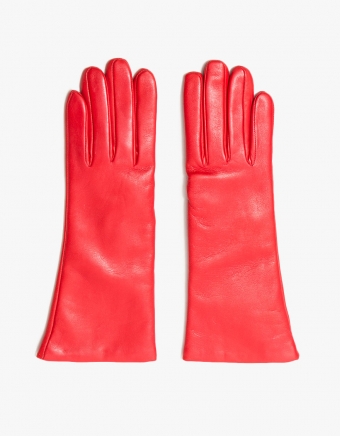 Flowered Glove in Red