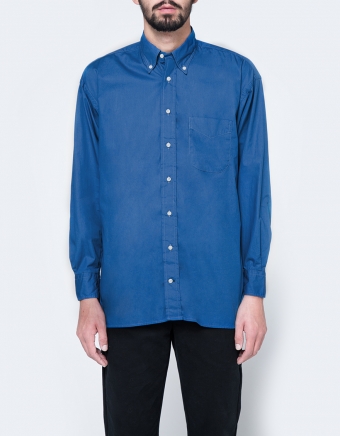 Oversized Blue Poplin Shirt