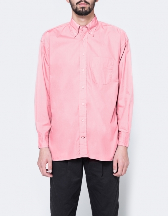 Oversized Blush Poplin Shirt