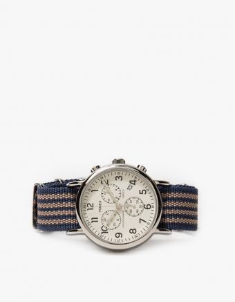 Weekender Chrono in Steel/Cream