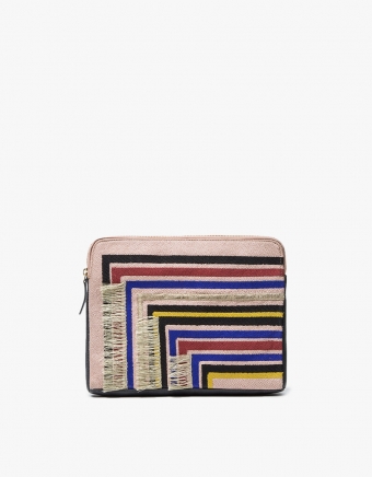Safari Clutch in Stripe
