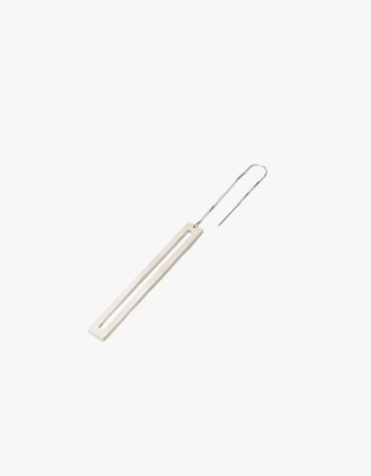 Hollow Bar Dangler Single Earring