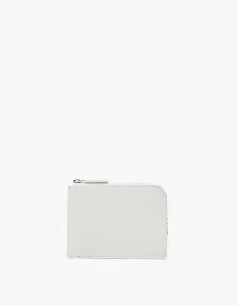 Zipper Wallet in Off White