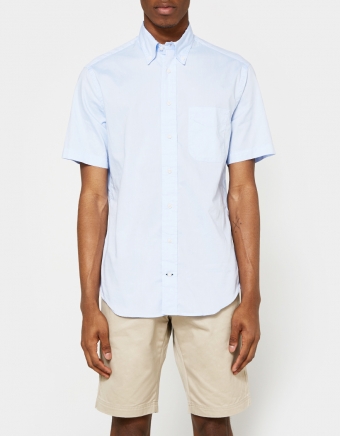 Blue Zephyr Oxford SS Button Down