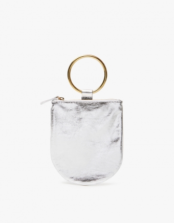 Medium Ring Pouch in Silver