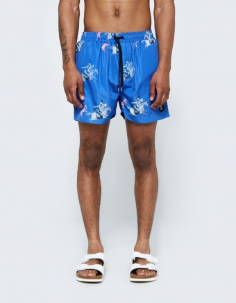 Warrior Swim Short in Electric Blue