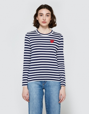 Play Striped T-Shirt in Navy