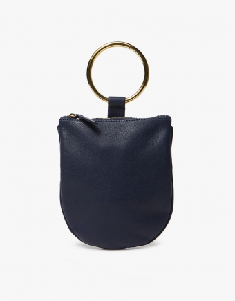 Medium Ring Pouch in Navy