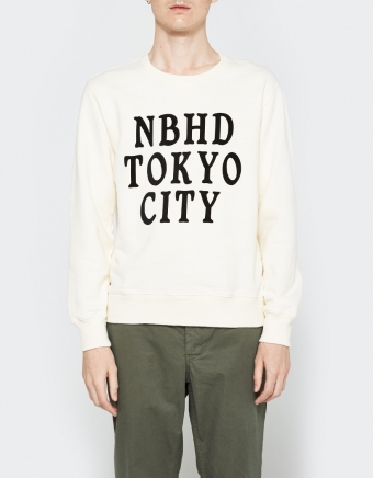 LS Slub Crew Neck Sweatshirt in Natural