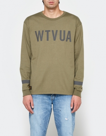 Hellweek WTVUA LS Tee in Olive Drab