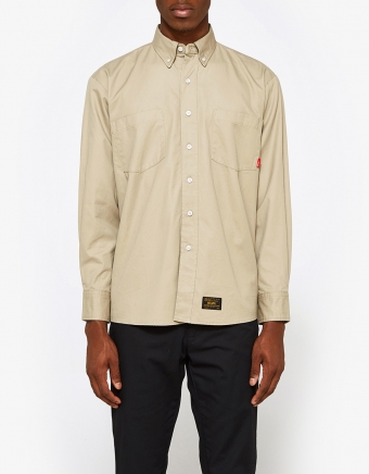 Gabardine LS Button Down Shirt