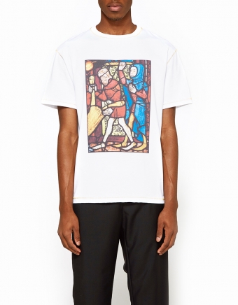 Stain Glass Print Short Sleeve T-Shirt