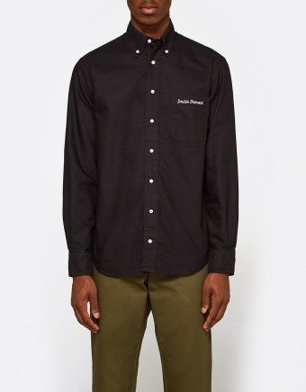 Overdye Oxford Shirt in Black