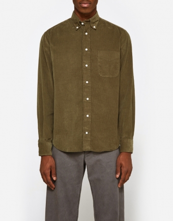 Corduroy Shirt in Olive