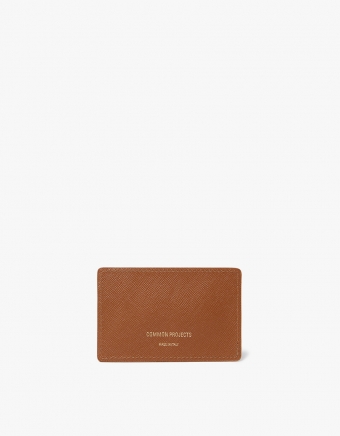 Mono Cardholder in Brown Saffiano Leather