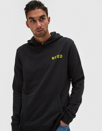 NEED Hoodie Fluo in Black