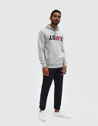 Heathrow Hoodie in Grey Melange