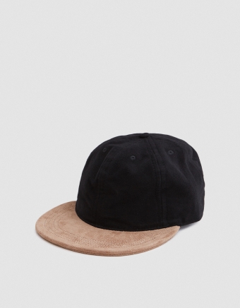 Ball Cap with Suede Brim
