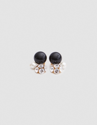 Lane Earrings in Black