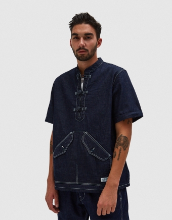 KF-D Short Sleeve Shirt in Indigo