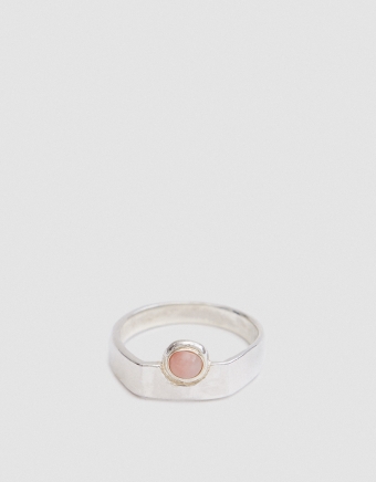 Author Ring in Silver/Pink