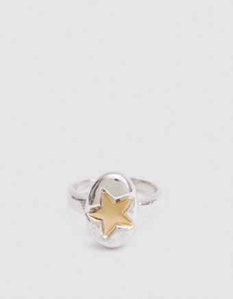 Star Ring in Bronze/Silver