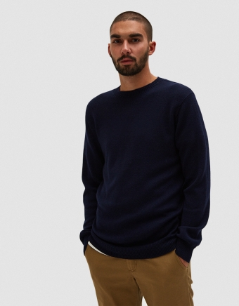 Almost Grown Sweater in Navy