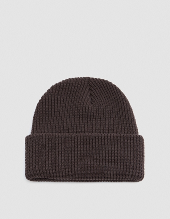 Waffle Beanie in Chocolate