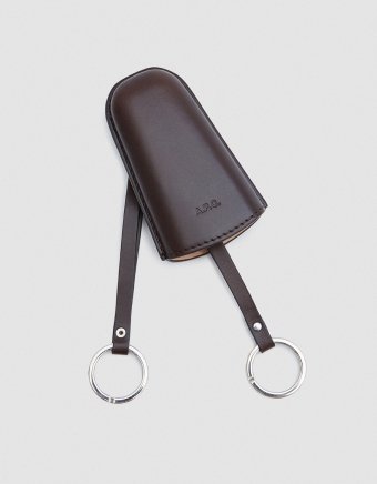 Theo Key Holder in Dark Brown
