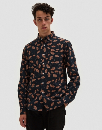 Crosby Ginkgo L/S Stripe Shirt