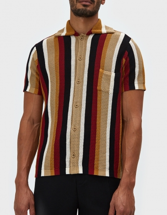 Wes Knitted Shirt in Multi