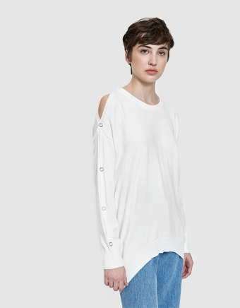Snap Sleeve Pullover