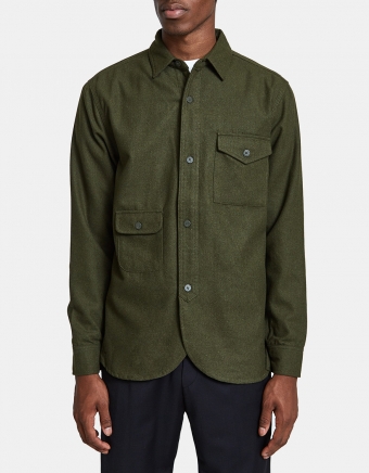 Army Shirt in Garden Green