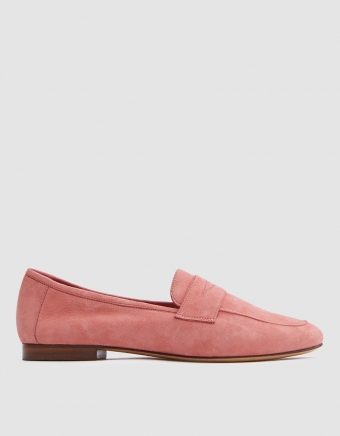 Classic Loafer in Blush Suede
