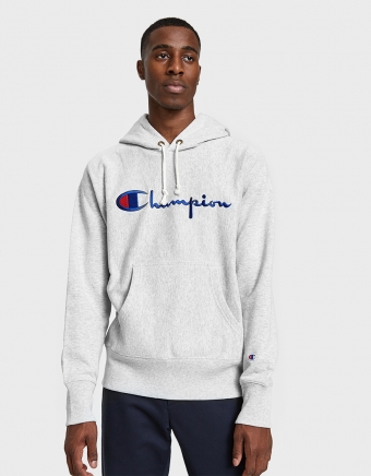 RW Hooded Logo Sweatshirt in Grey