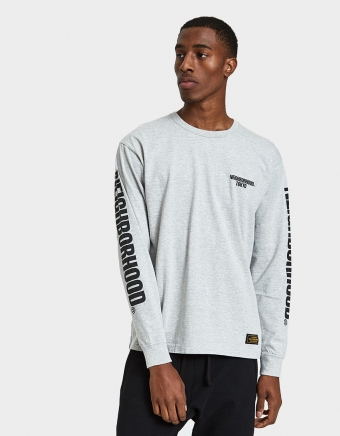 Long Sleeve C.I. Tee in Grey