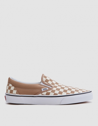 Classic Slip-On Checkerboard in Tiger's Eye