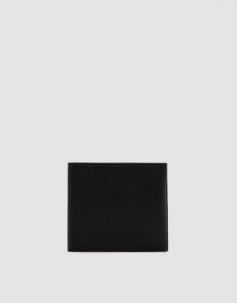 Coin Wallet in Embossed Black