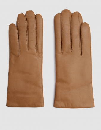 Hairsheep Cashmere Gloves in Camel