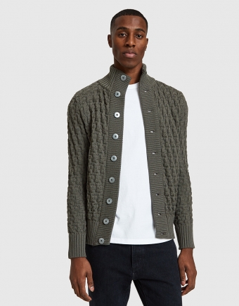 Stark Cardigan in Army Green