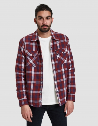 Seattle Jacket Shirt in Red Multi