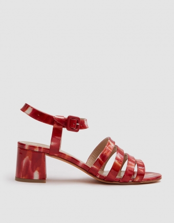 Palma Low Sandal Tortoise in Ruby Sparkle