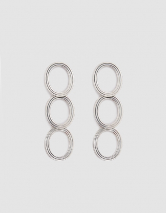 Helene Drop Earrings in Silver